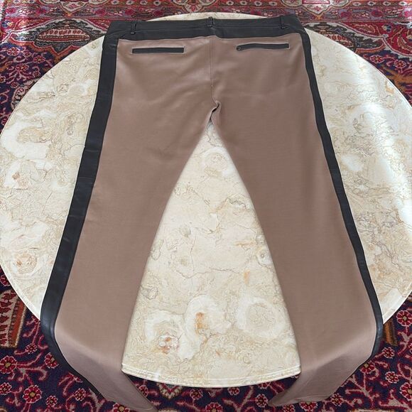 Rudsak Dara Leather & Stretch Polyester Spandex Equestrian Style Leggings - Picture 2 of 16